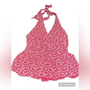 American eagle floral halter top